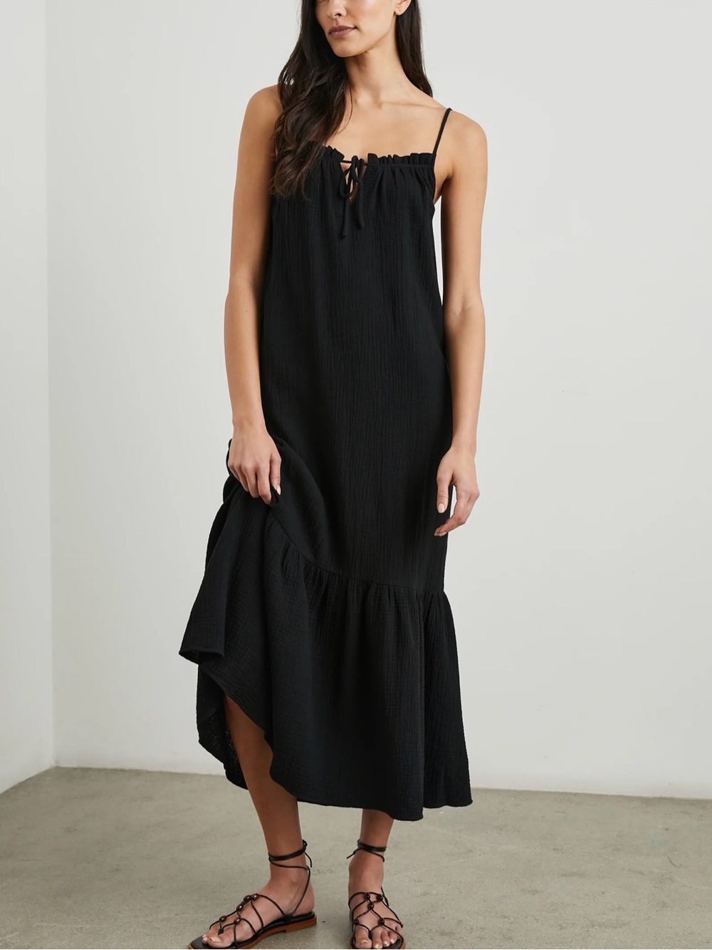 Rails Marseille Tie-Front Cotton Maxi Dress - Picture 4 of 6